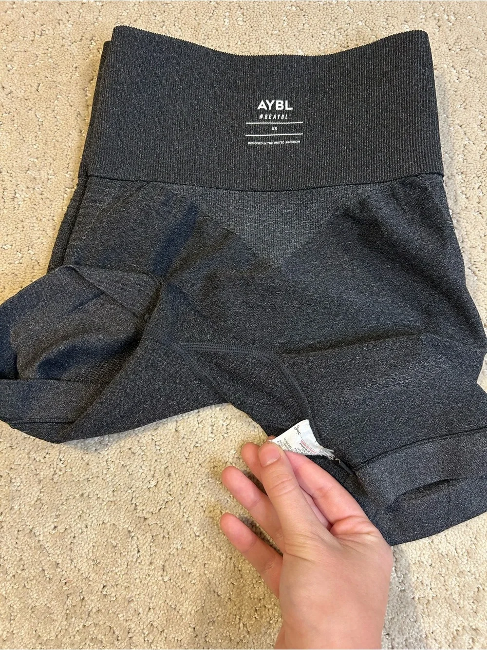 AYBL Women’s Compression/Biker Shorts Dark Gray Size XS 4” Inseam